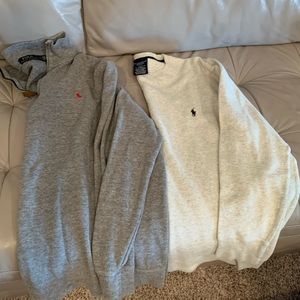 Polo by Ralph Lauren halfzip sweater&thermal shirt